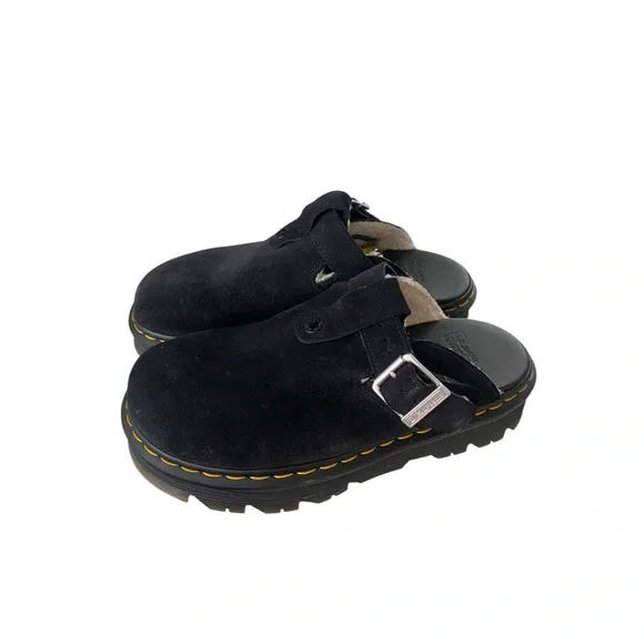 DR. Marten's Zebzag Suede Slingback Platform Mule I Size: 10 - Picture 4 of 9